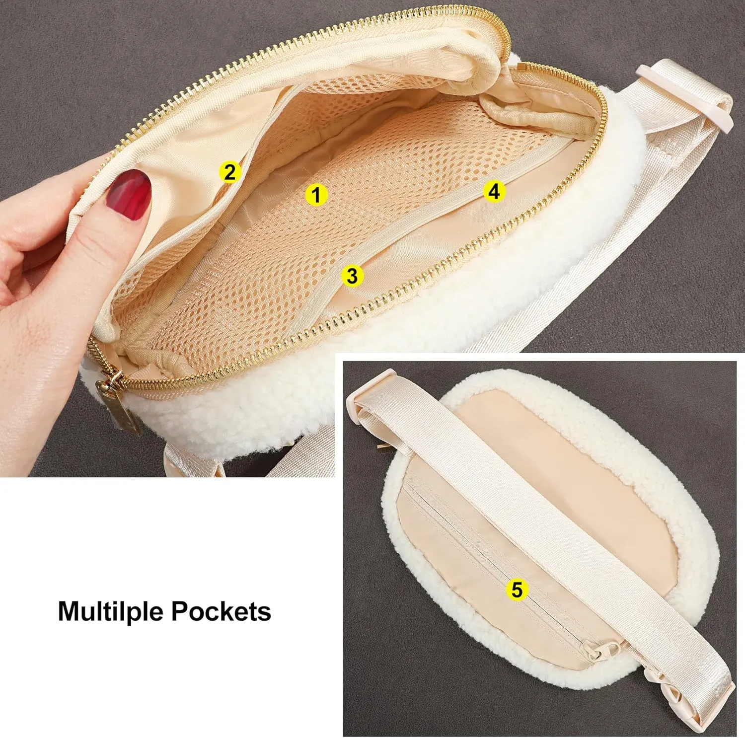 XZQTIVE Bum Bag for Women Belt Bag Chest Bag Men's Fashion Waist Bags Crossbody Bag Mobile Phone Bag Shoulder Bag with Adjustable Strap