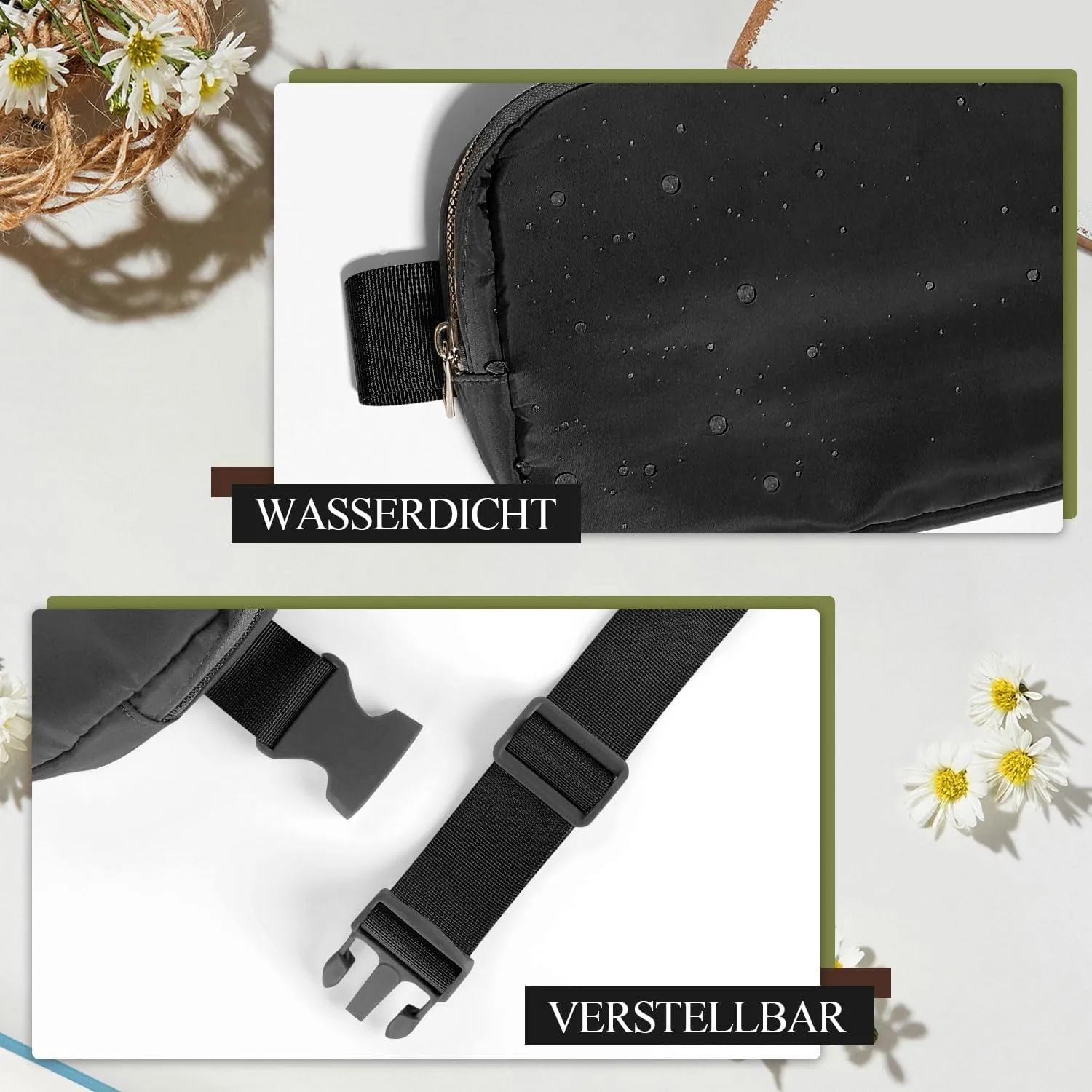 XZQTIVE Bum Bag for Women Belt Bag Chest Bag Men's Fashion Waist Bags Crossbody Bag Mobile Phone Bag Shoulder Bag with Adjustable Strap