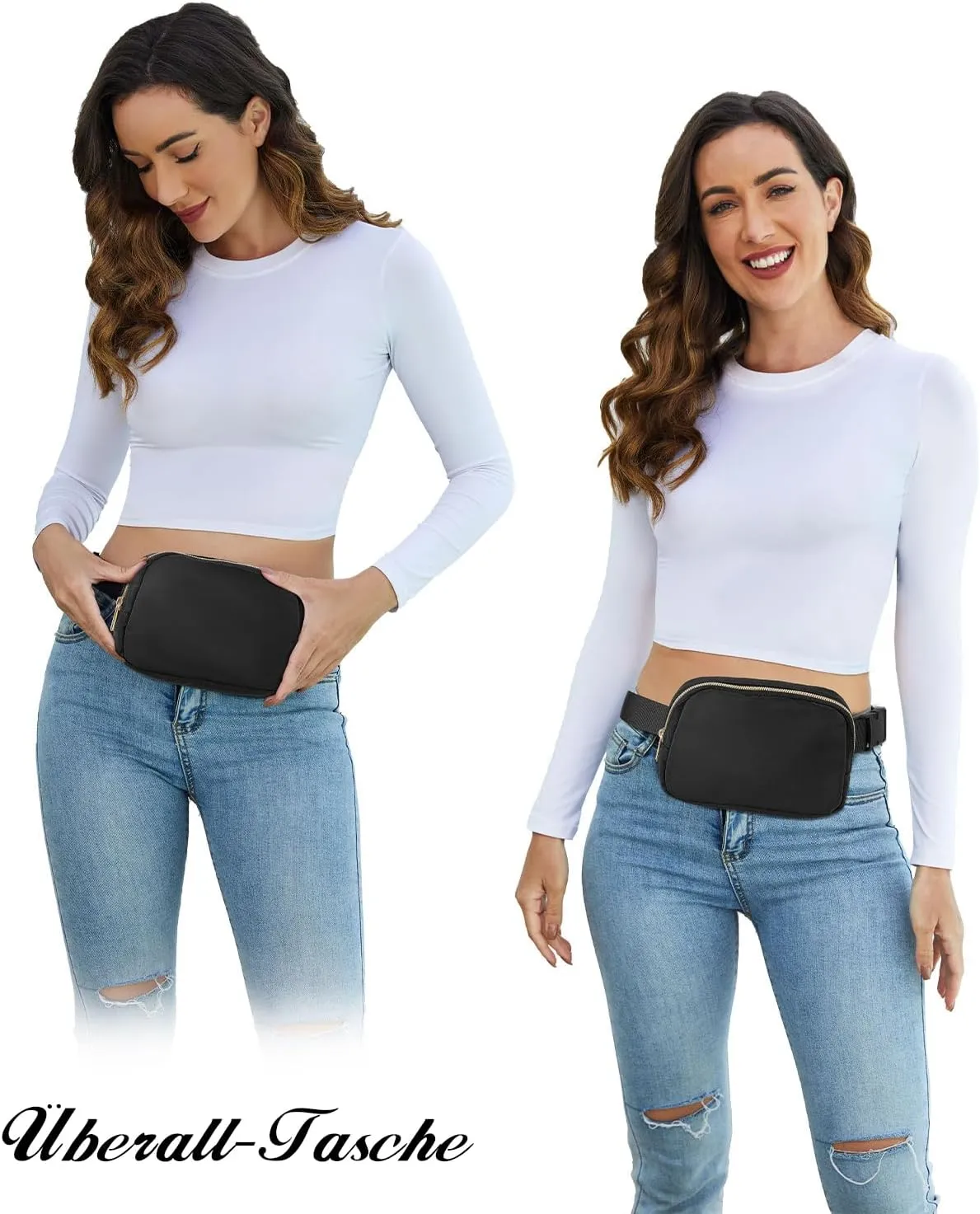 XZQTIVE Bum Bag for Women Belt Bag Chest Bag Men's Fashion Waist Bags Crossbody Bag Mobile Phone Bag Shoulder Bag with Adjustable Strap