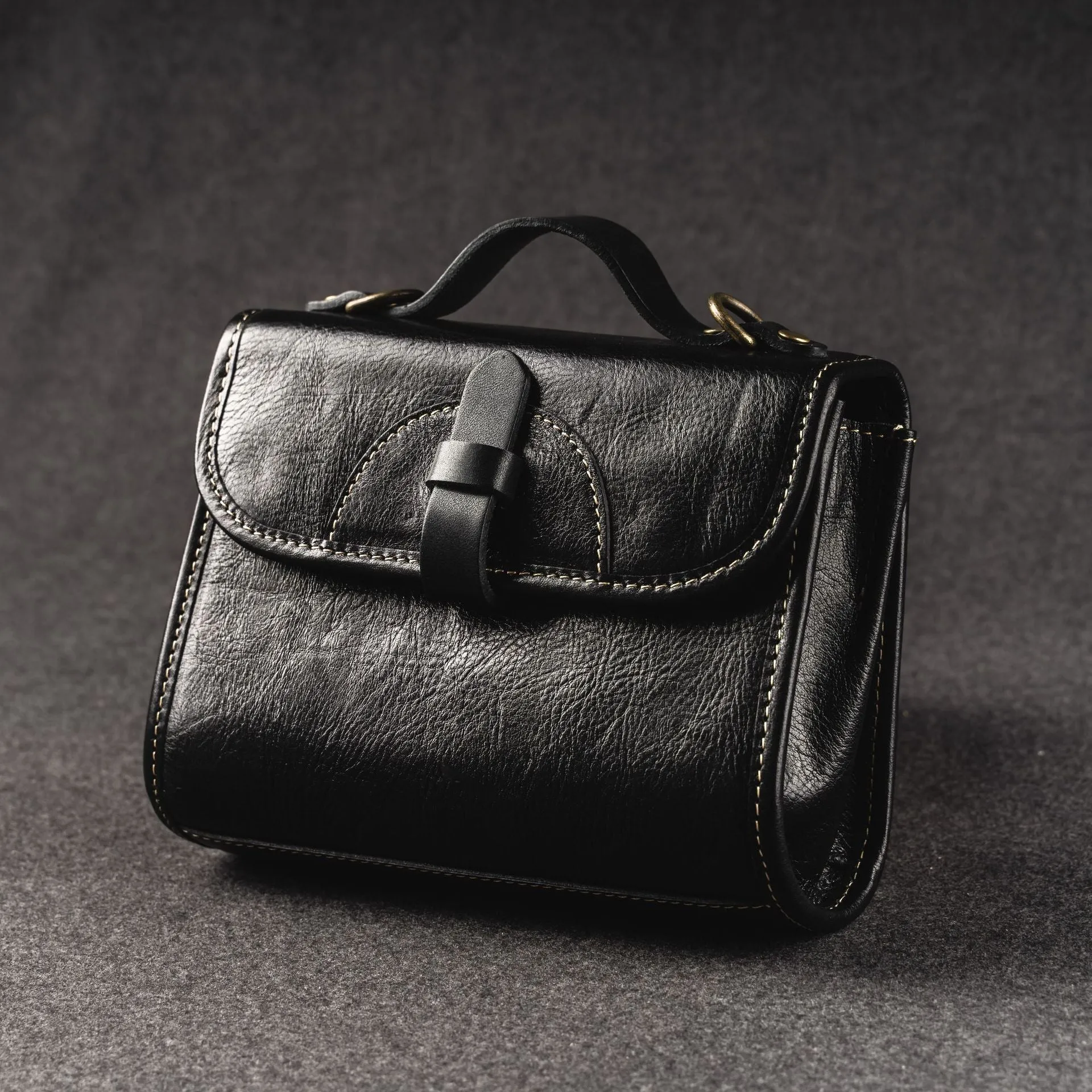 YAAGLE Cute British Style Genuine Leather Cross Body Flap Bag YG264