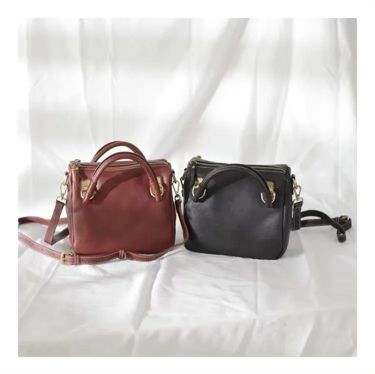 YAAGLE Female Vintage Handmade Real Leather Flap Handbag YG8854