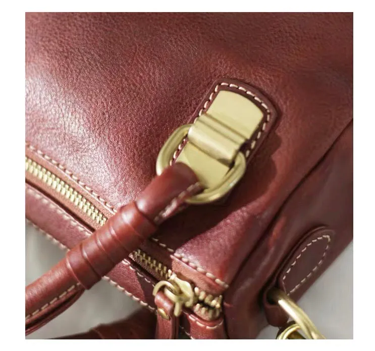 YAAGLE Female Vintage Handmade Real Leather Flap Handbag YG8854
