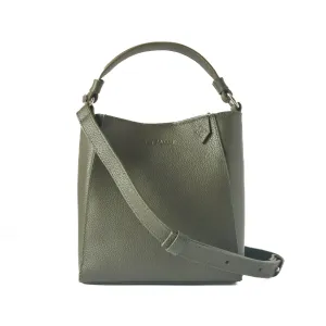 Yaya Leather Bucket Bag - Green