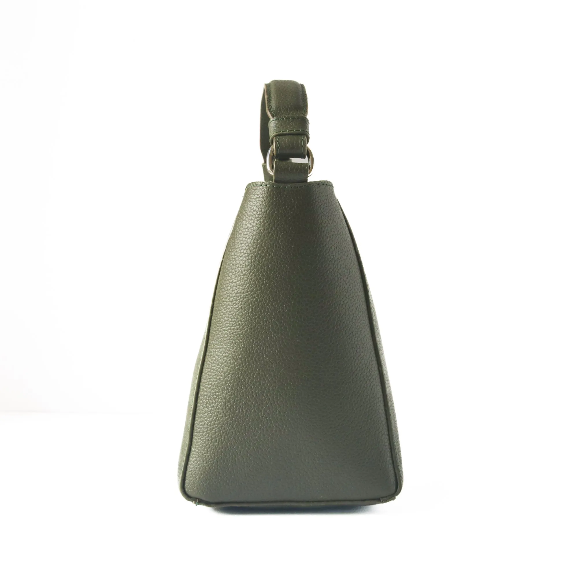 Yaya Leather Bucket Bag - Green
