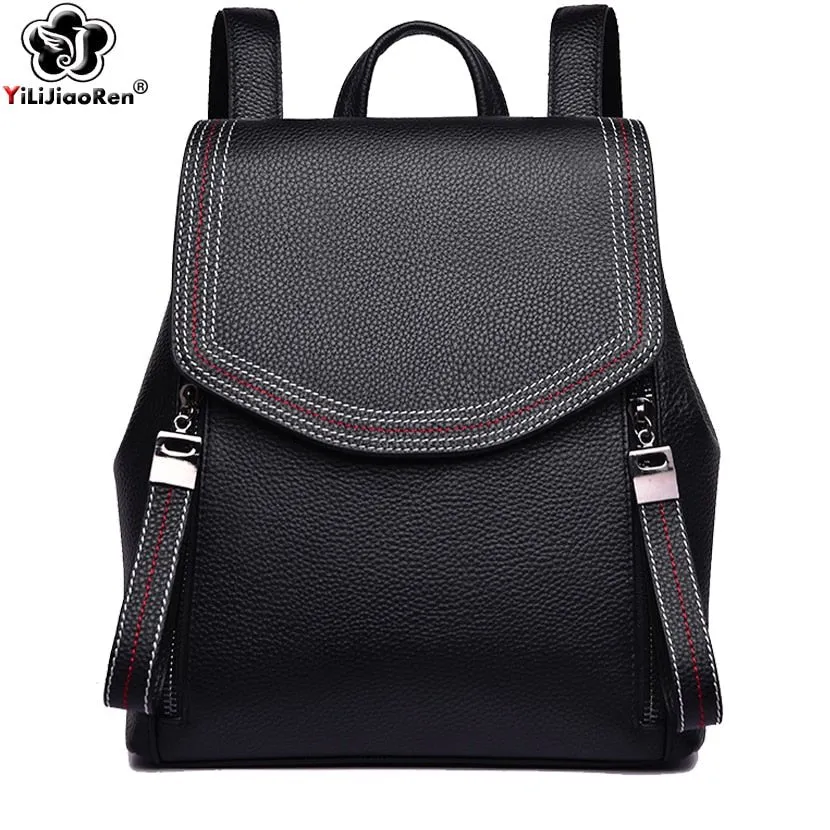 YILIJIAOREN Yummy Large Capacity Soft Leather Backpack