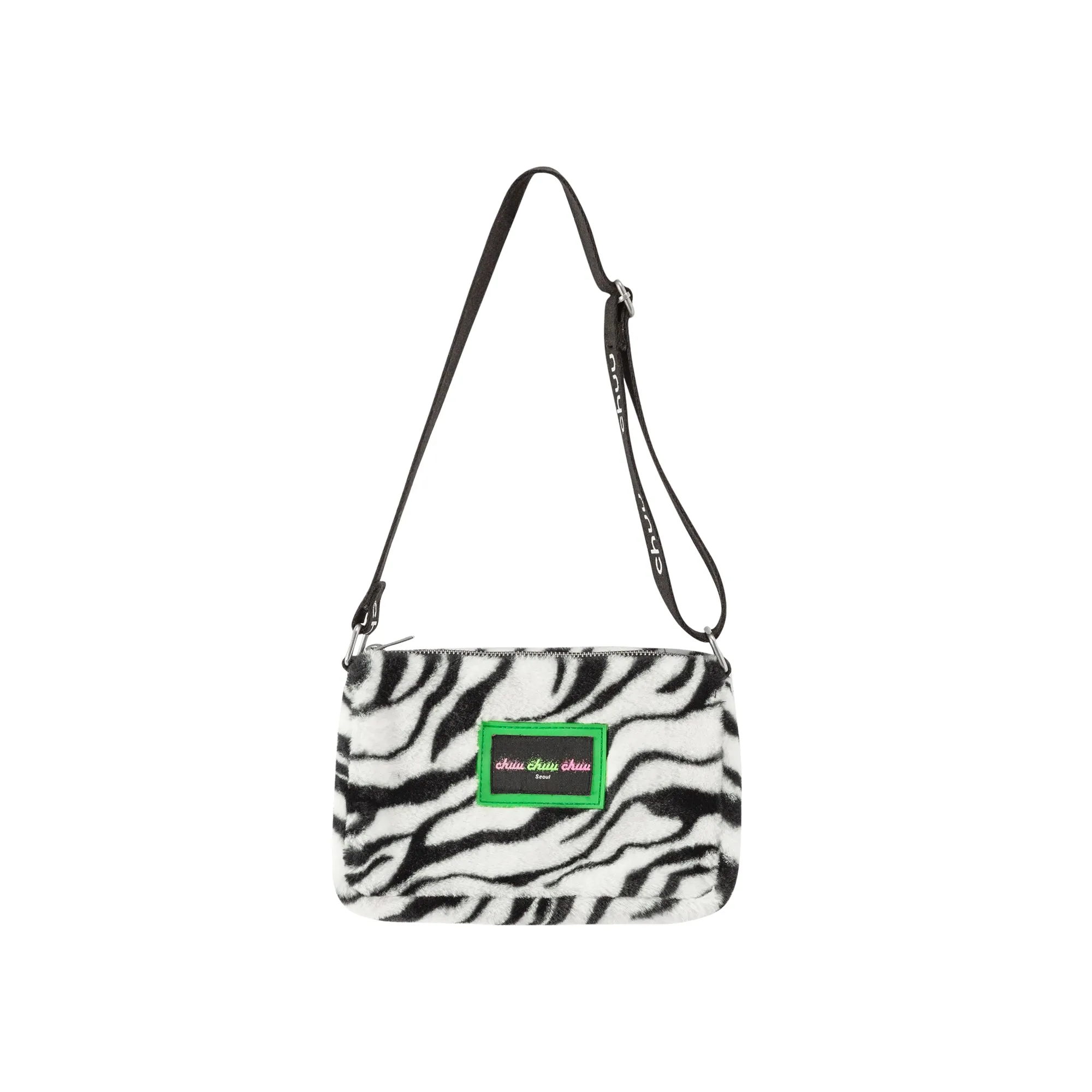 Zebra Faux Fur Mini Shoulder Bag
