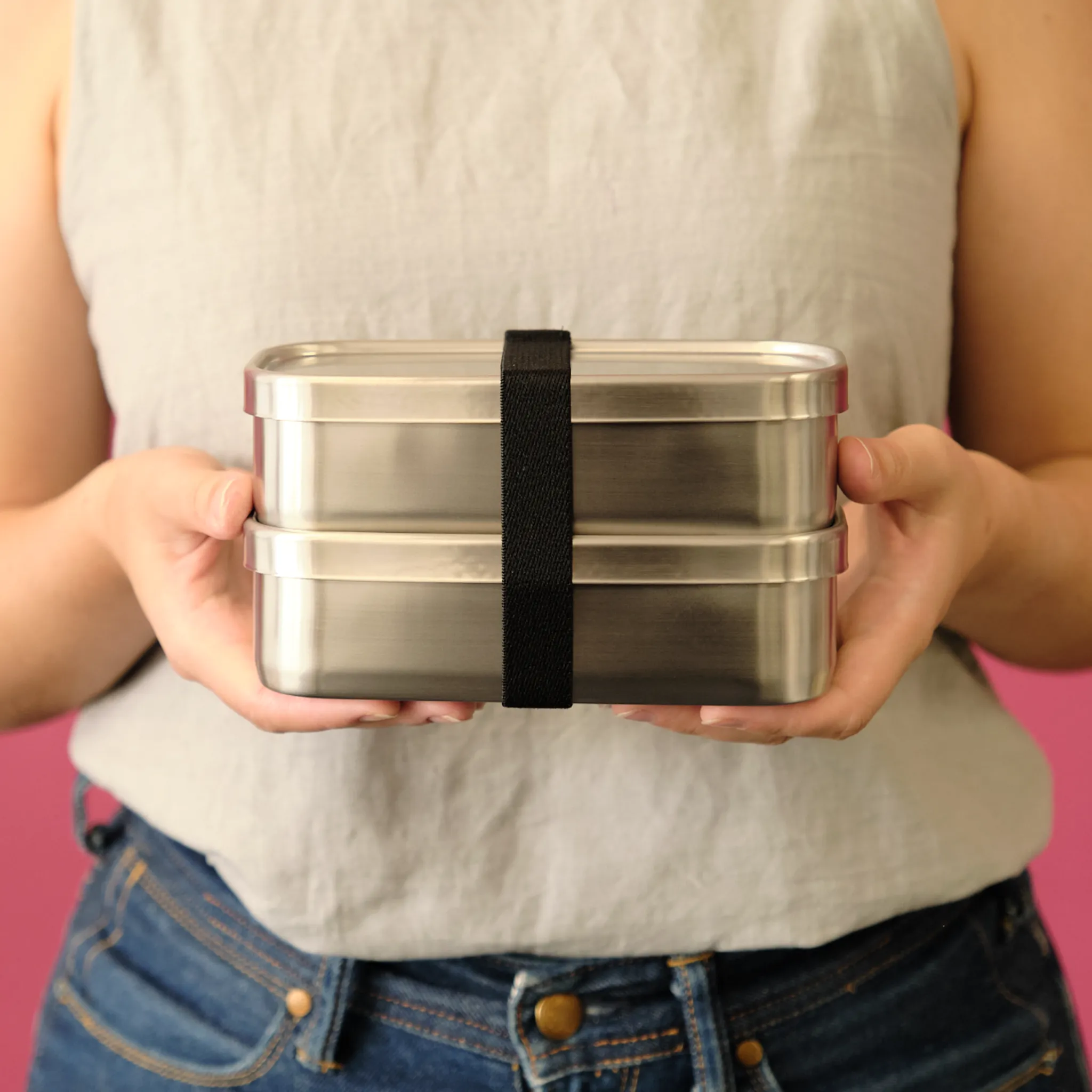 Zen 02 - Stainless Steel Two Tier Bento (1000mL)