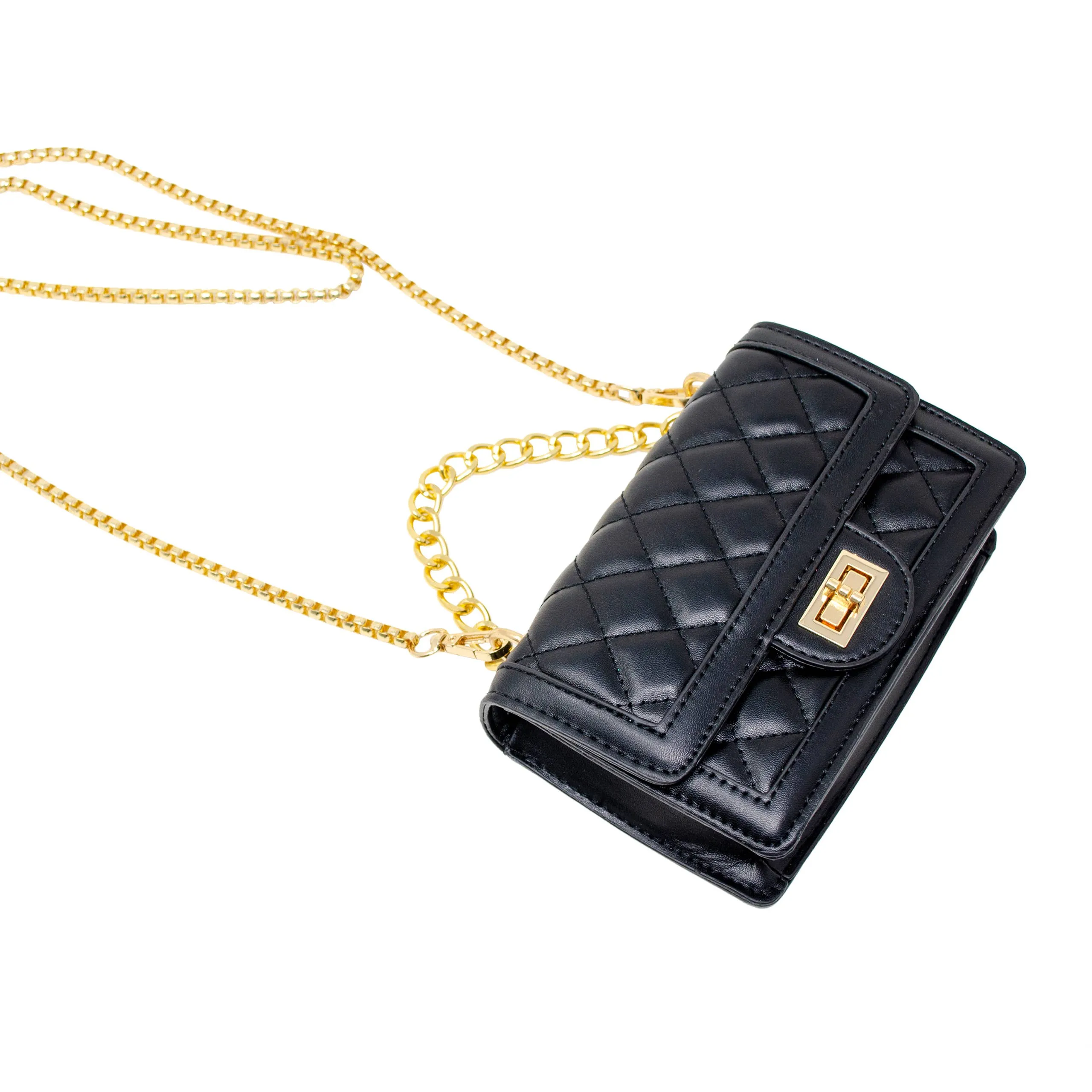 ZOM Classic Quilted Large Flap Handbag